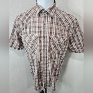 Pendleton Frontier men's button short-sleeve large